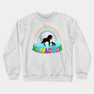 Unicorn. Mother Mamacorn and Baby Unicorn Crewneck Sweatshirt